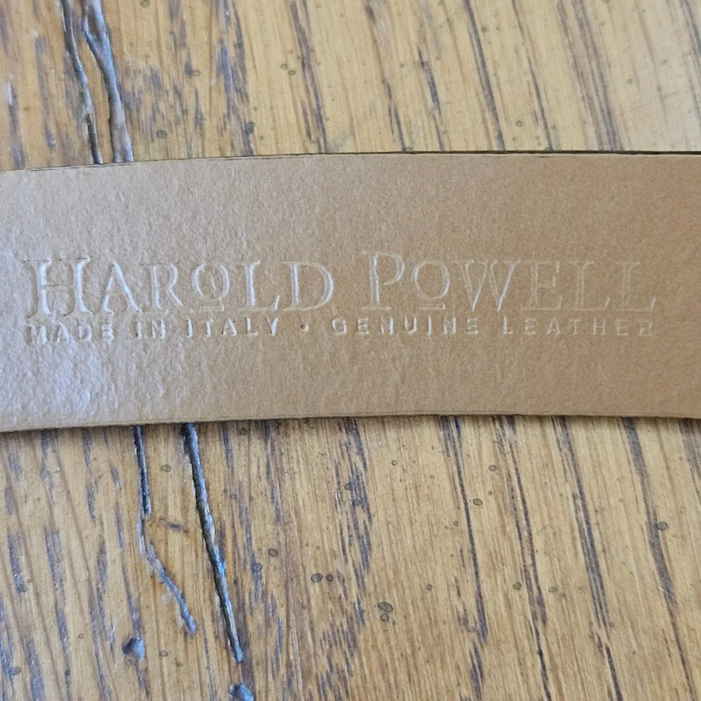 Harold's Dark Brown Croc-Textured Leather Belt with Silver Buckle